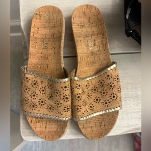 Jack Rogers Eyelet Cork Sandals